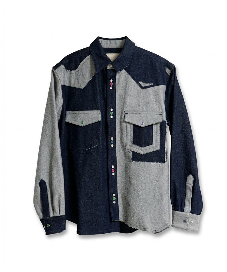 12.5 OZ DENIM CRAZY WESTERN SHIRT