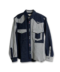 12.5 OZ DENIM CRAZY WESTERN SHIRT