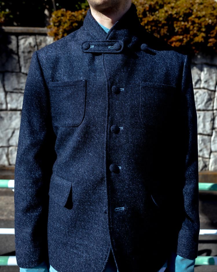 WOOL TWEED 5B JACKET