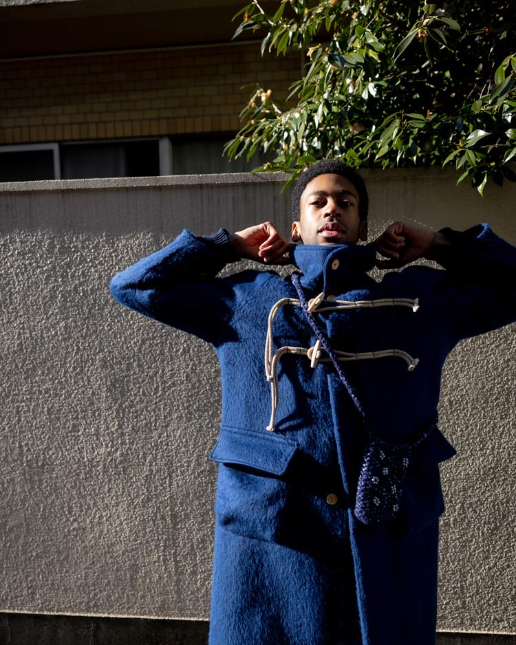 WOOL MIX HAND KNIT POUCH