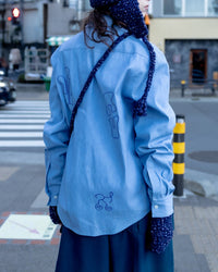 EMBROIDERY CHAMBRAY SHIRT