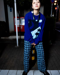 SWEET DREAMS KNIT SWEATER (BLUE)