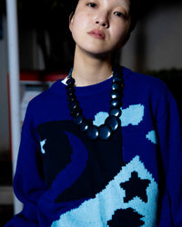 SWEET DREAMS KNIT SWEATER (BLUE)