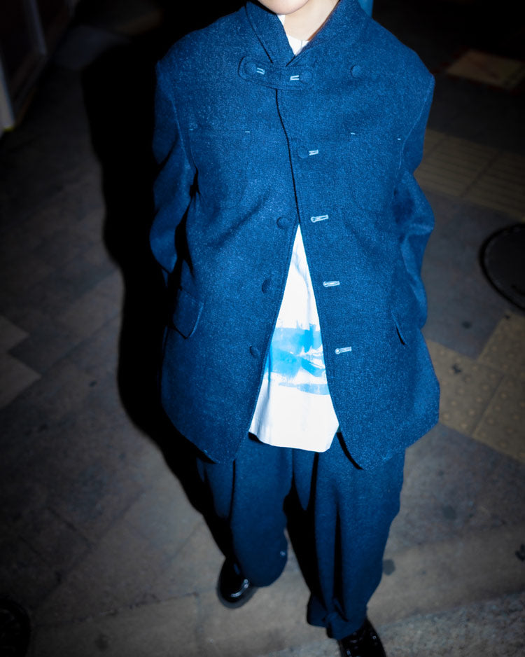 WOOL TWEED 5B JACKET