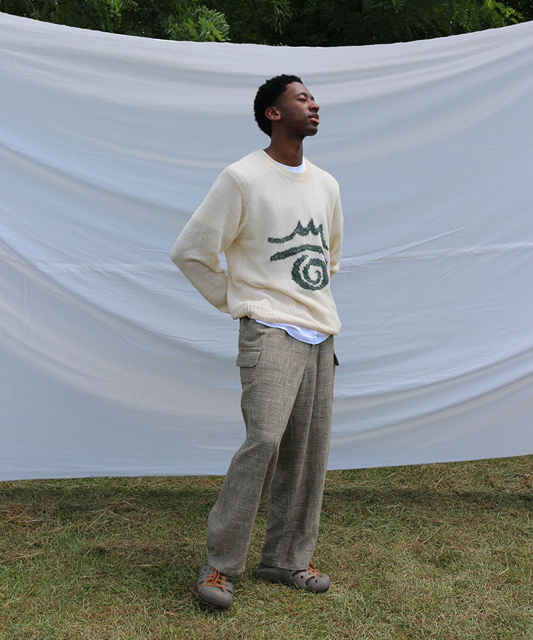 CHECK BALLOON CARGO PANTS (GREEN)