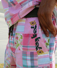 CHECK PATCHWORK SHORTS
