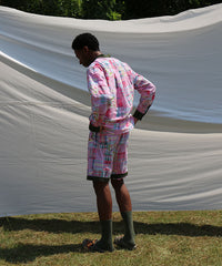 CHECK PATCHWORK SHORTS