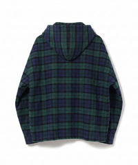 COTTON CHECK HOODIE