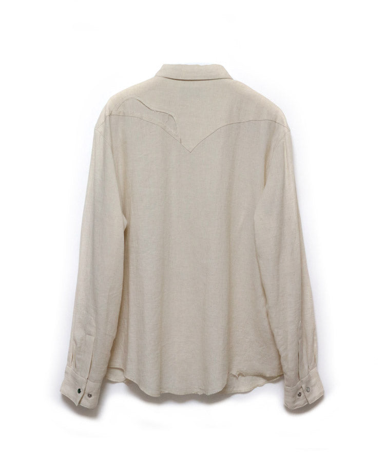 COTTON LINEN CUTTING WESTERN SHIRT (KINARI)