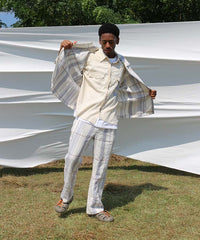 COTTON LINEN CUTTING WESTERN SHIRT (KINARI)