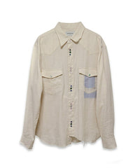COTTON LINEN CUTTING WESTERN SHIRT (KINARI)