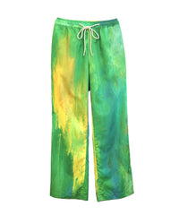 FLOWER PAINT EASY PANTS