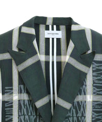 CHECK TAILORED JACKET (GREEN)