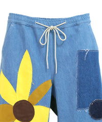 SUNFLOWER DENIM WIDE PANTS