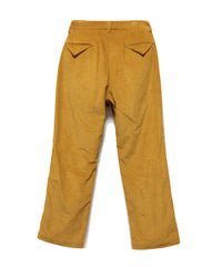 CORDUROY ONE TUCK SLACKS(MUSTARD)