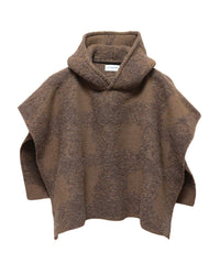 DESERT KNIT PONCHO HOODIE