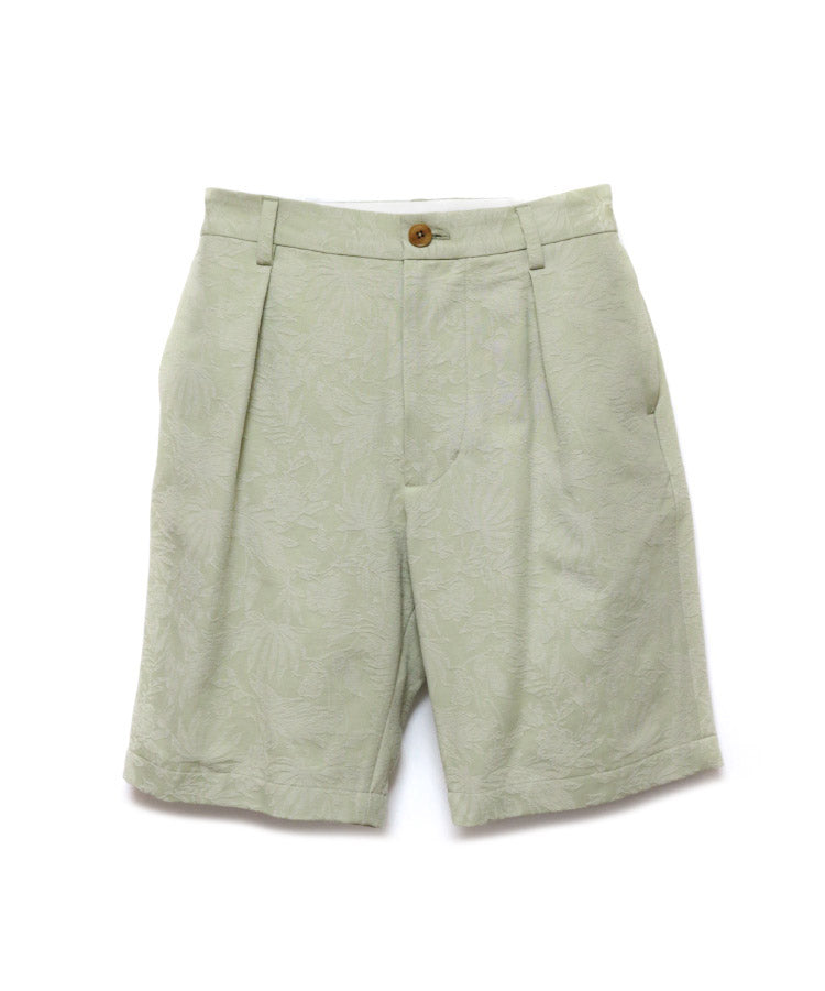 BOTANICAL JACQUARD SHORTS (LIGHT GREEN)