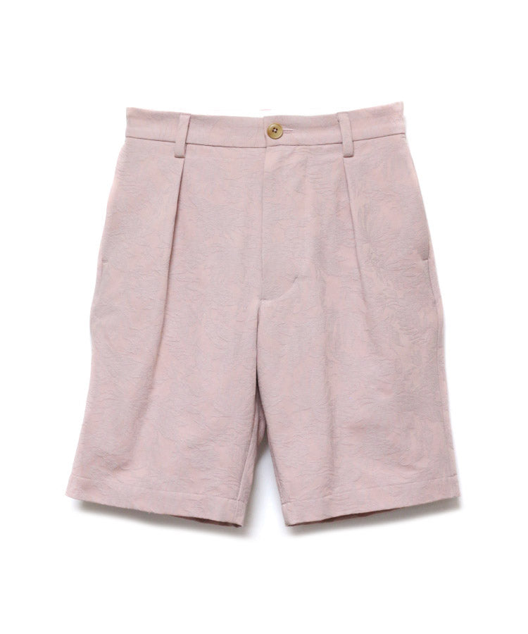BOTANICAL JACQUARD SHORTS (LIGHT PINK)