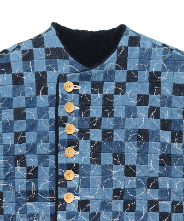 THINKING EARTH PATCHWORK VEST