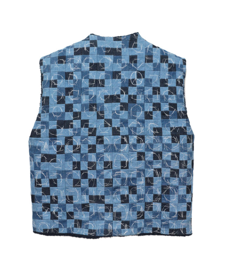 THINKING EARTH PATCHWORK VEST