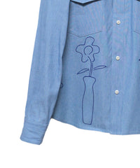 EMBROIDERY CHAMBRAY SHIRT