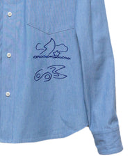 EMBROIDERY CHAMBRAY SHIRT