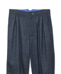 TWO TUCK WOOL TWEED SLACKS