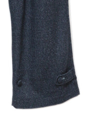 TWO TUCK WOOL TWEED SLACKS