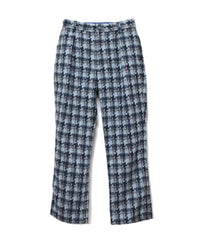 HOUNDSTOOTH PATTERN ONE TUCK SLACKS