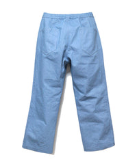 EMBROIDERY DENIM WIDE PANTS (LIGHT BLUE)