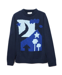 SWEET DREAMS KNIT SWEATER (NAVY)