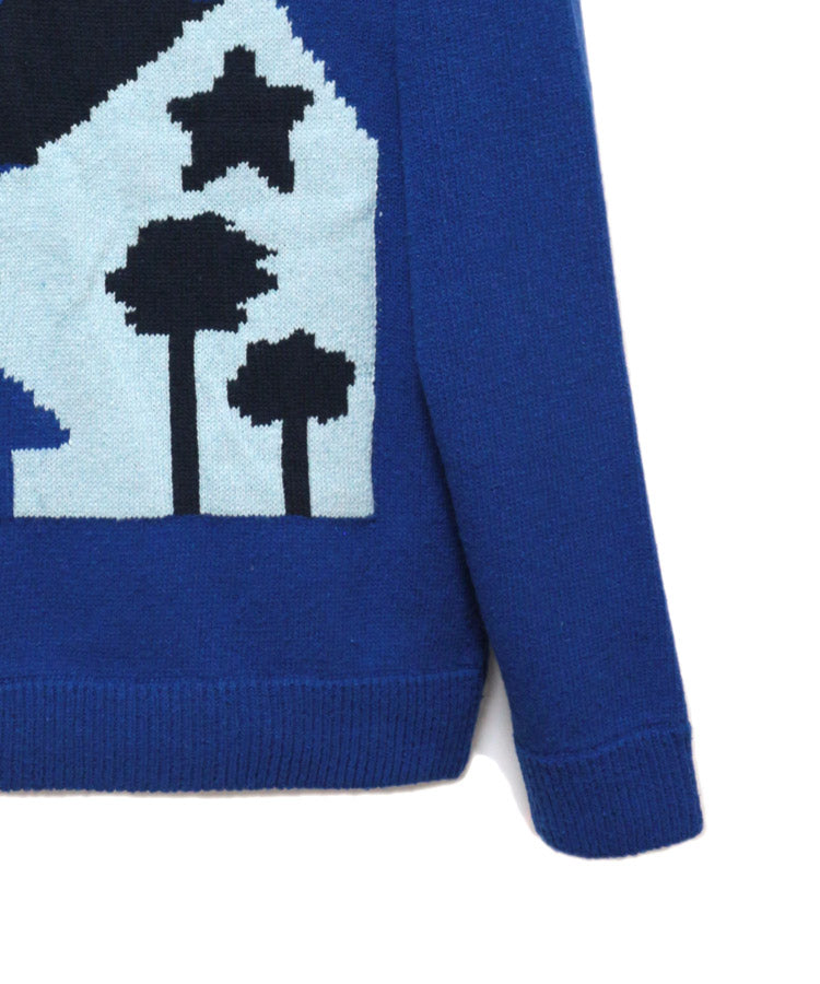 SWEET DREAMS KNIT SWEATER (BLUE)