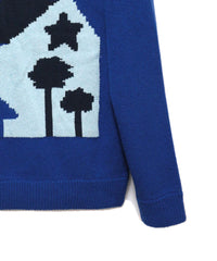 SWEET DREAMS KNIT SWEATER (BLUE)