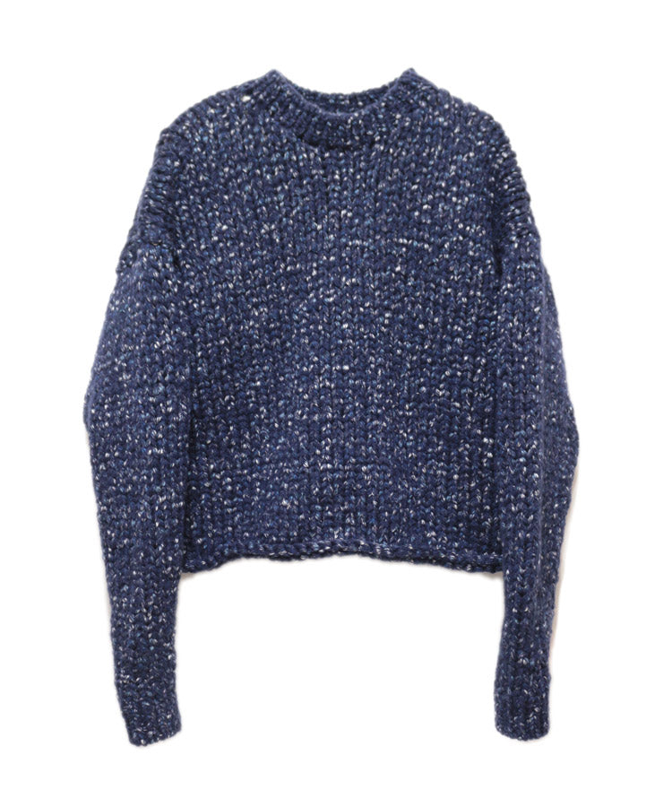 WOOL MIX HAND KNIT SWEATER