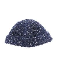 WOOL MIX HAND KNIT 2WAY HAT