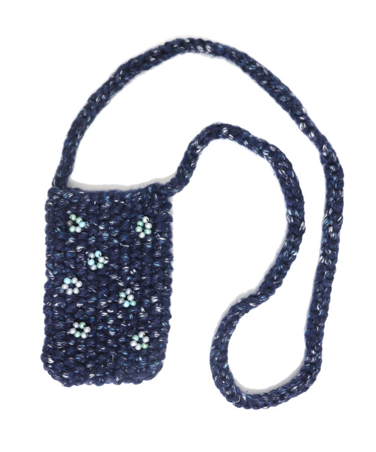 WOOL MIX HAND KNIT POUCH