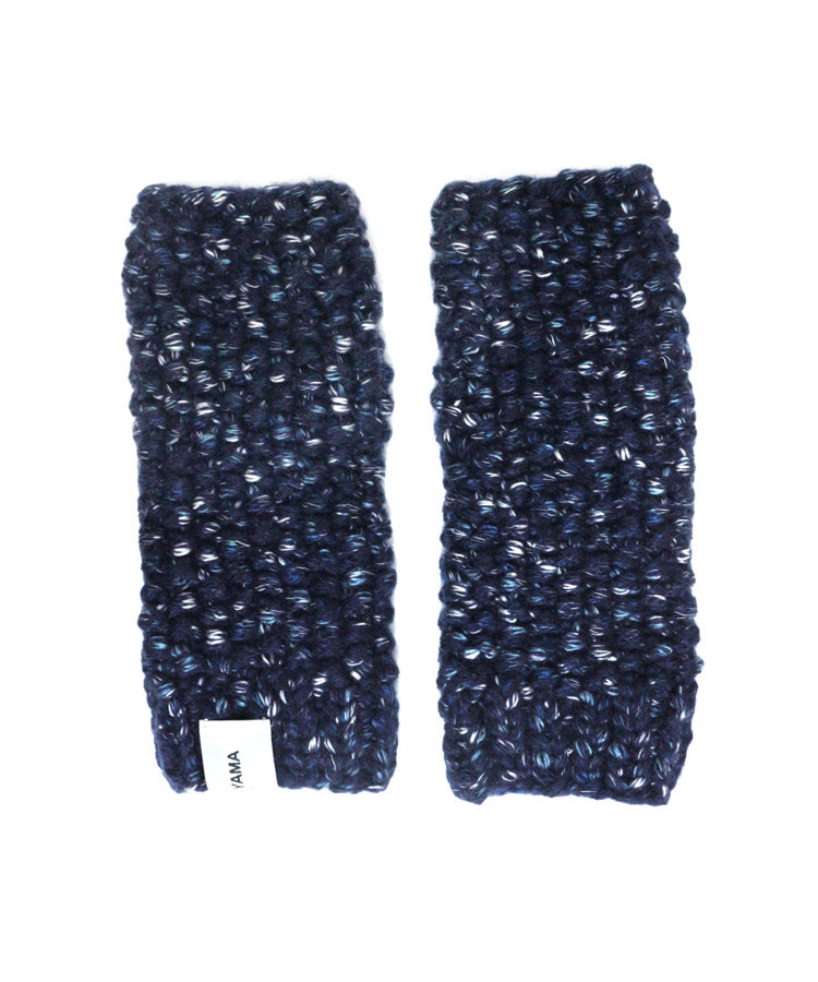 WOOL MIX HAND KNIT GLOVES