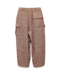 CHECK BALLOON CARGO PANTS (RED)