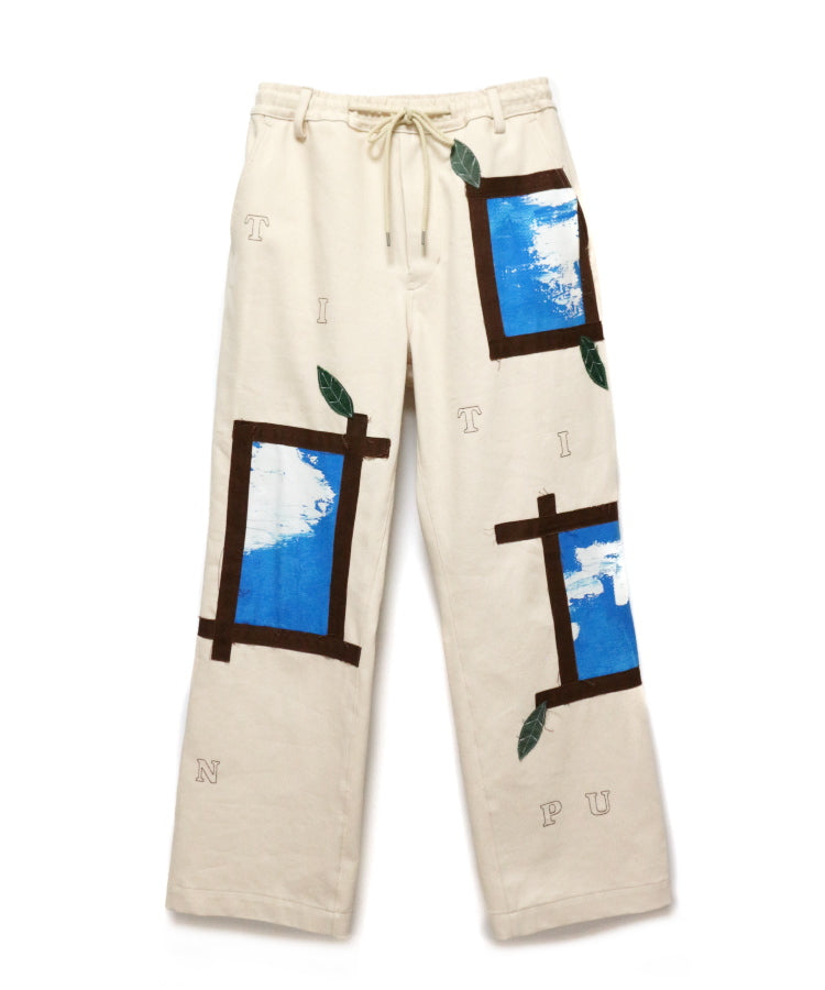 SKY WINDOW DENIM WIDE PANTS