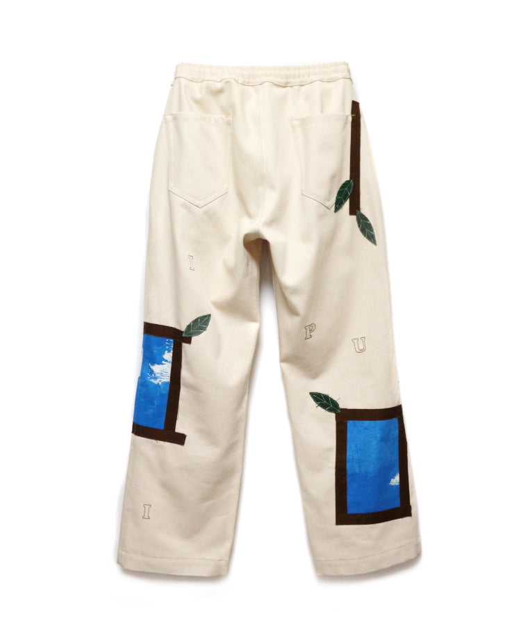 SKY WINDOW DENIM WIDE PANTS