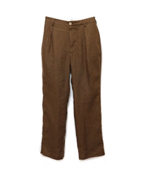 LINEN ONE TUCK SLACKS