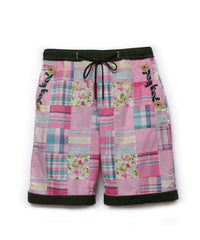 CHECK PATCHWORK SHORTS