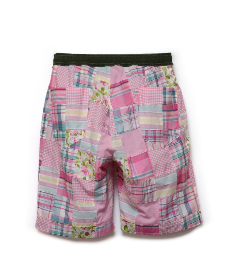 CHECK PATCHWORK SHORTS