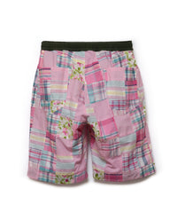 CHECK PATCHWORK SHORTS