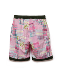 CHECK PATCHWORK SHORTS