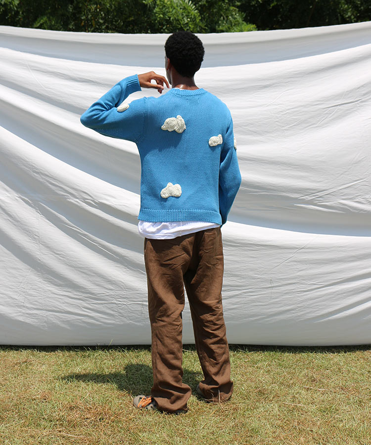 LINEN ONE TUCK SLACKS