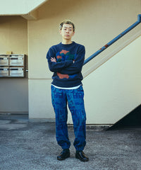 MIDNIGHT FOREST KNIT SWEATER (NAVY)