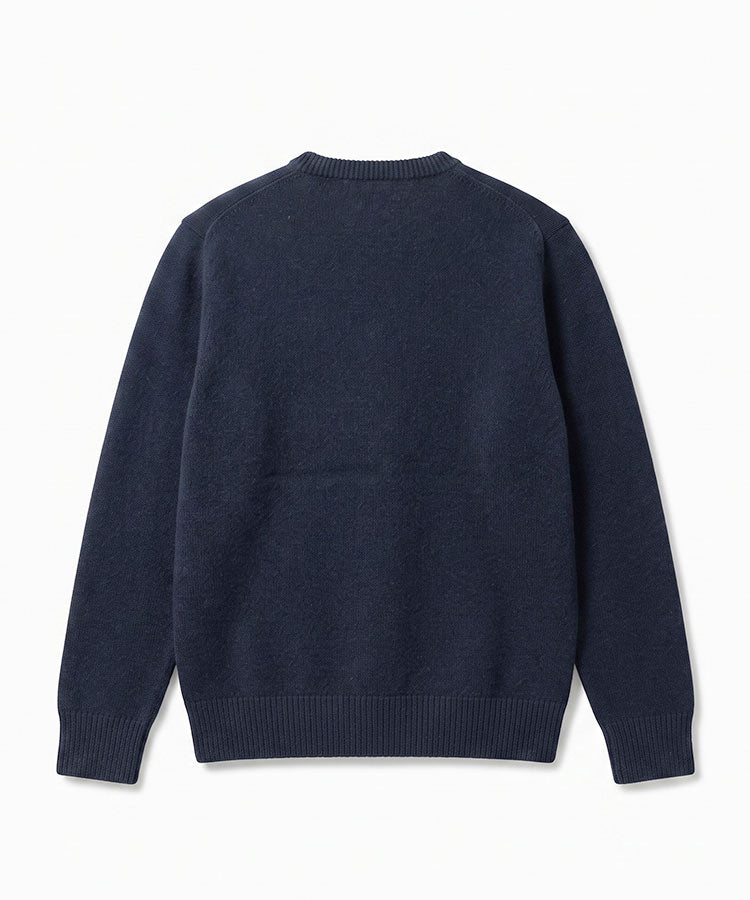 MIDNIGHT FOREST KNIT SWEATER (NAVY)