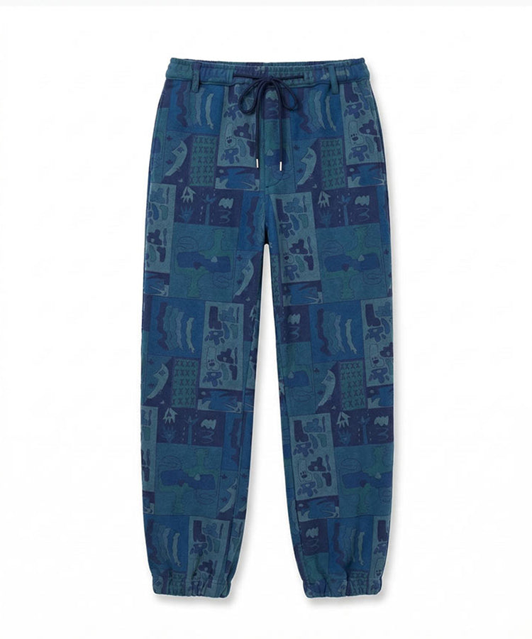 NIGHT PAINT FLEECE EASY PANTS