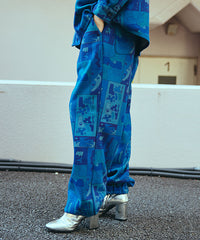 NIGHT PAINT FLEECE EASY PANTS